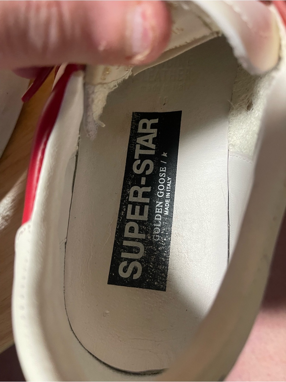 Golden Goose Stardan Red White Mens 9. Excellent - Picture 8 of 12